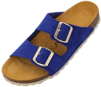 Palado Korfu Suede Premium Leather Pantolette blau