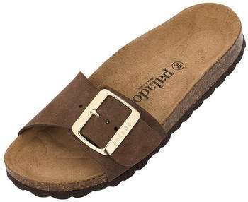Palado Malta EGS Velours Premium Leather Pantolette dunkelbraun