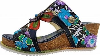 Laura Vita Bonito Damen Pantolette mehrfarbig