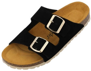 Palado Korfu Suede Premium Leather Pantolette schwarz