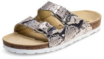 Vitaform Pantolette braunmeliert weiß