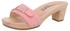 Berkemann Holz Peggy Pantolette blassrosa Nubuk