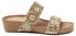 Lazamani Keilpantoletten beige Leder
