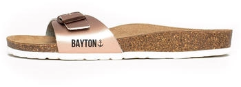 Bayton Pantolette 'Zephyr' rosegold schwarz