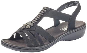 Rieker Pantoletten 60806 schwarz