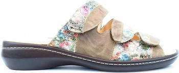 Think Camilla taupe Pantolette komb