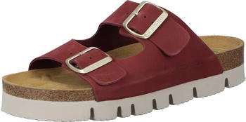 Dr. Brinkmann Pantolette aus Nubukleder rot