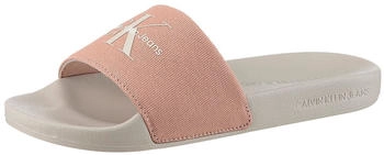 Calvin Klein Slide Monogram Wmns Pantolette rose steinfarben