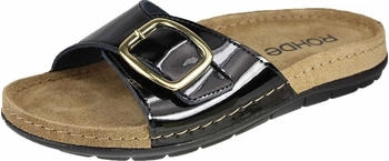 Rohde Damen-Pantolette Tieffußbett schwarz