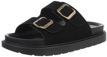 Ital Design Mules offener Ferse und Schnalle 8872 schwarz