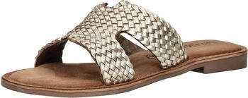 Lazamani Pantolette gold Leder