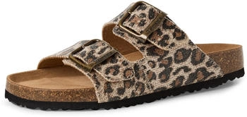 Tamaris Pantolette Animalprint braun