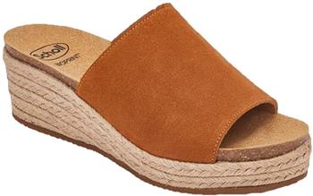 Scholl Malaga Bioprint Hausschuhe cognac