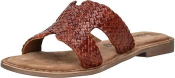 Lazamani Pantolette Leder tan