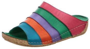 Gemini Pantolette Clog Leder Keilabsatz Korkoptik 032084-02 pink