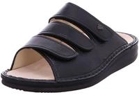Finn Comfort Korfu - Pantolette, Classic, Knautschlack-Leder, Schwarz, 1508-022099