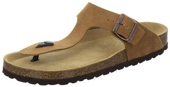 AFS Pantoletten 3107 Cognac Velourleder