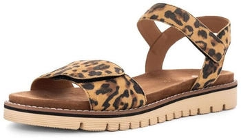 Ara Sandalen Leder Pantolette leopard