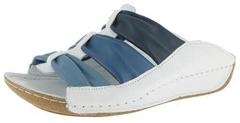 Andrea Conti Pantolette weiß blau-multi