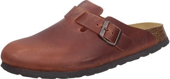 Dr. Brinkmann Pantoletten Clog aus echtem Leder in braun