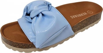 VERBENAS Roxy LAK Pantolette blau schwarz
