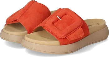 Gabor Pantoletten orange Rauleder