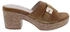 Scholl Ophelia Cognac Veloursleder hellbraun