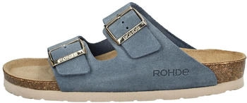 Rohde Pantoletten Veloursleder jeans