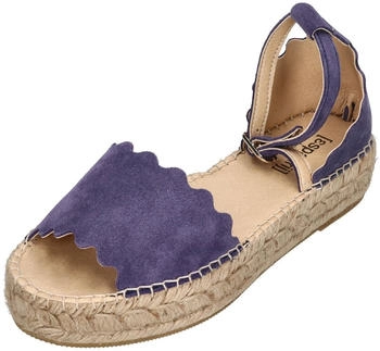 espadrij Riemchensandalette dusty blue