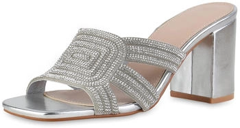 VAN HILL Pantolette 'Isolde' silber