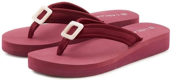 Lascana Pantolette hellbeige bordeaux