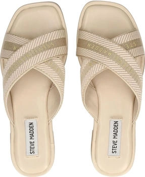 Steve Madden Textil Pantoletten creme