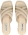Steve Madden Textil Pantoletten creme