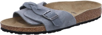 Birkenstock Oita Braided Veloursleder basalt grey (schmal)