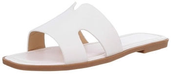 Ital Design Komfortable Sandalen Pantolette 89322888 Blockabsatz weiß