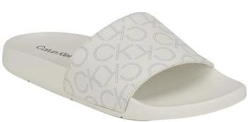 Calvin Klein Athens Schiebe-Sandalen weiß