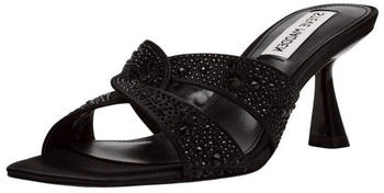 Steve Madden Lederimitat Textil Pantoletten schwarz