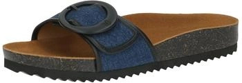Caprice Pantolette blue denim schwarz