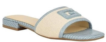 Guess Tampa Flache Sandale hellblau beige