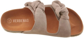 VERBENAS Damen-Pantolette Tieffu&szlig;bett beige schlamm