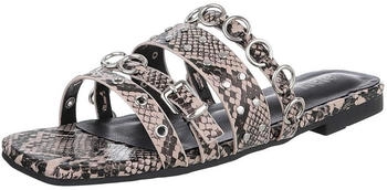Ital Design Mules Nieten offene Ferse 4769 beige