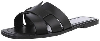 Ital Design Moderne Sandalen Pantolette Blockabsatz schwarz