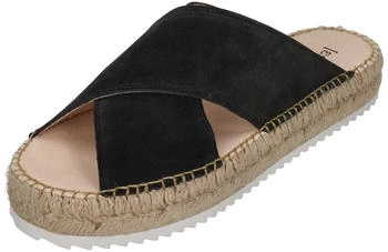 espadrij CROISETTE VELOUR LOW Pantolette schwarz