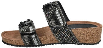 Lazamani Lazamani Leder Pantolette schwarz