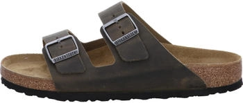 Birkenstock Arizona ge&ouml;ltes Nubukleder Sandale dunkelgr&uuml;n