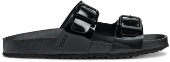 Geox D BRIONIA R M Flat Sandal schwarz
