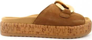 Gabor Velour Pantolette walnut gold