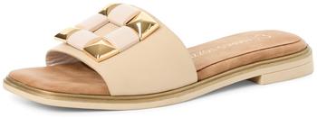 Marco Tozzi Pantoletten Leder beige cream