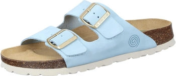 Dr. Brinkmann Pantolette aus Nubukleder hellblau blau