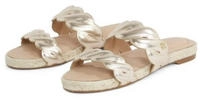 Tommy Hilfiger Pantolette "METALLIC ROPE ESPADRILLE MULE", Plateau, Sommerschuh,